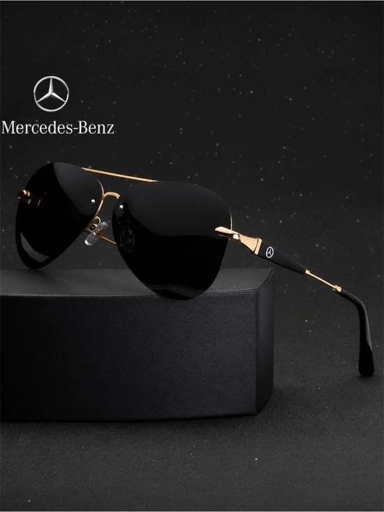 Mercedes-Benz Other - Mercedes-Benz Aviator Sunglasses, Gold Metal Frame, Polarized, 100% UV protectio